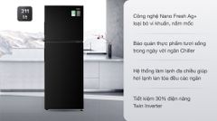 Tủ lạnh Aqua Inverter 211 lít AQR-T238FA(FB)