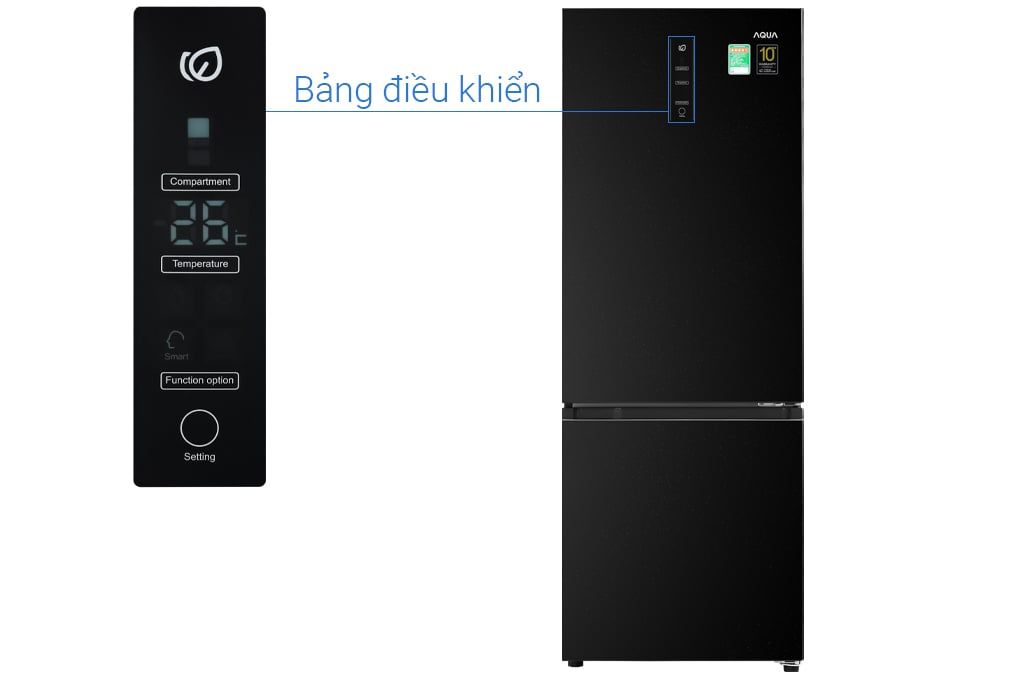 Tủ lạnh Aqua Inverter 292 lít AQR-B348MA(FB)