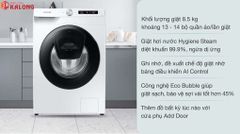 Máy giặt Samsung 8.5kg WW85T554DAW/SV