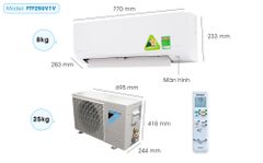 Điều hòa Daikin 9000BTU 1 chiều FTF25UV1V