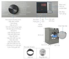 Máy sấy thông hơi Beko 9 kg DA9112RX0MB