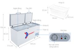 Tủ đông Sanaky Inverter 530 lít VH-6699HY3