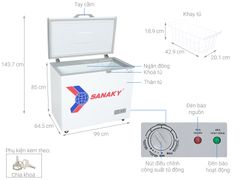 Tủ đông SANAKY 208 Lít TD.VH255HY2