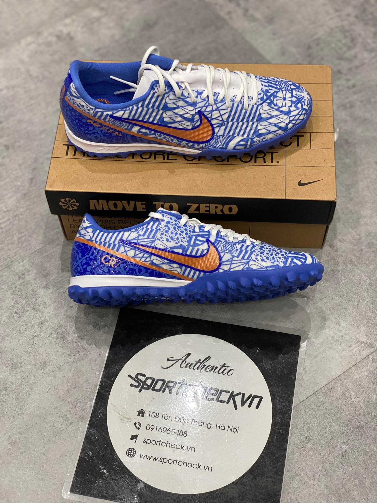 nike jr zoom mercurial vapor 15 academy cr7 mg