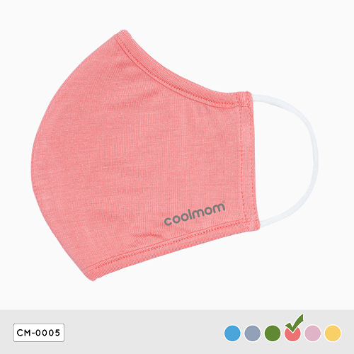 Khẩu trang trẻ em Coolmom chất liệu sợi tre cao cấp màu hồng flamingo size S / CM-0005-S-HF