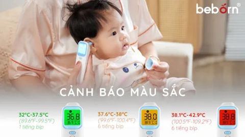 Nhiệt kế hồng ngoại đo trán và đo tai Beborn IT02