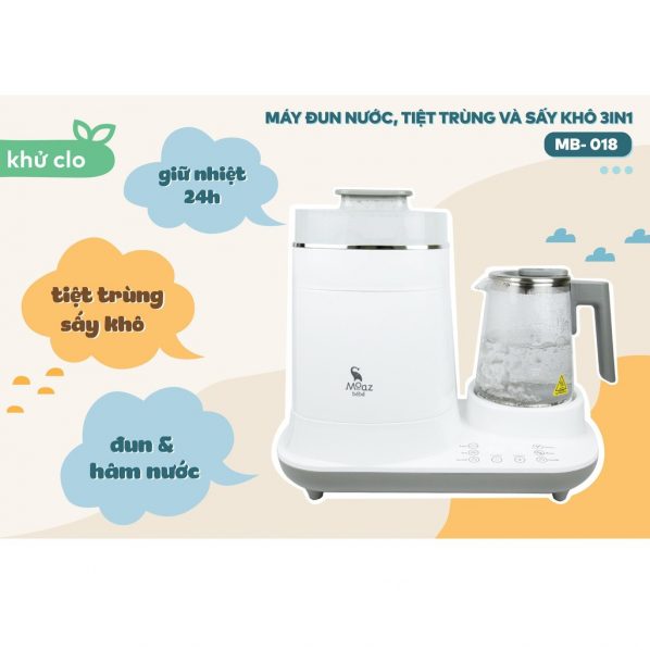 Máy tiệt trùng sấy khô Moaz BéBé 3IN1 MB-018
