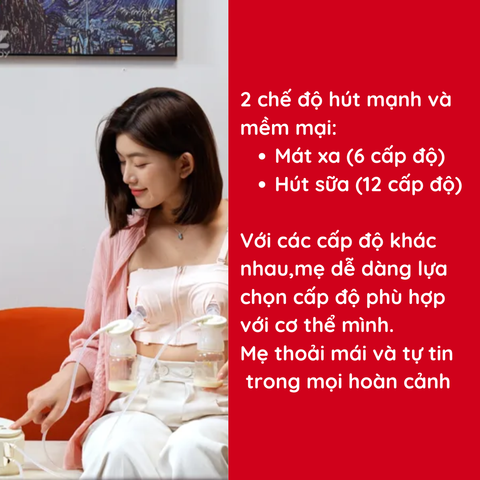 Máy hút sữa điện đôi rung mát xa Fatzbaby Resonance 11 PLUS FB1230BT