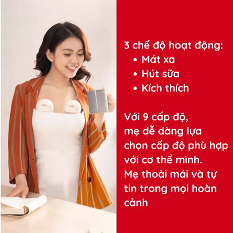 Máy hút sữa điện rảnh tay không dây Fatzbaby Freemax 15 FB1215SD