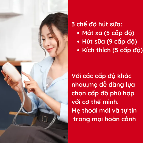 Máy hút sữa điện đôi rảnh tay Fatzbaby Resofree 3 FB1360VN