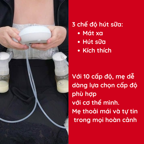 Máy hút sữa điện đôi Moaz BéBé MB-029