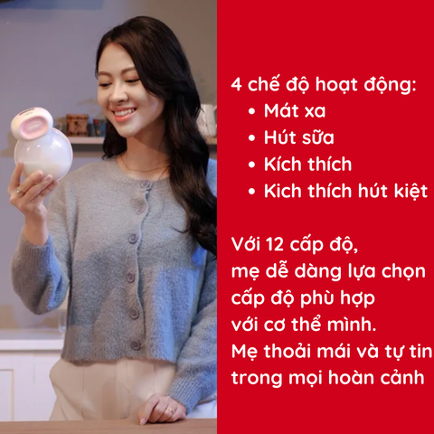 Máy hút sữa điện rảnh tay không dây Fatzbaby Freemax 10 FB1206MB