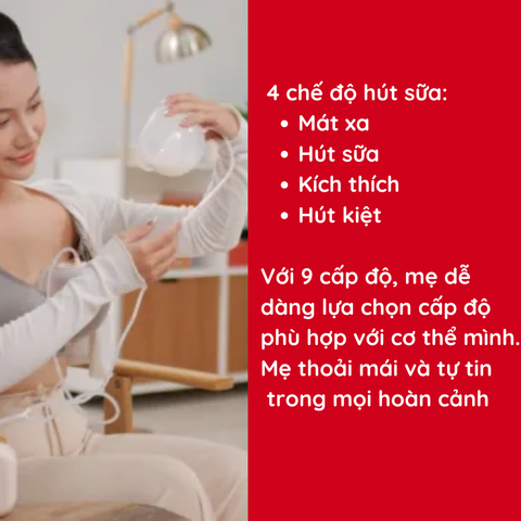 Máy hút sữa điện đôi rảnh tay Fatzbaby Twinfree 1 FB1301TG