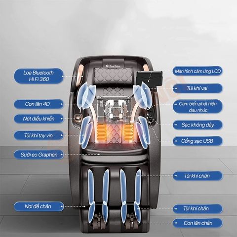 Ghế Massage Xiaomi Joypal V3 Pro 4D Thông Minh AI EC6602L