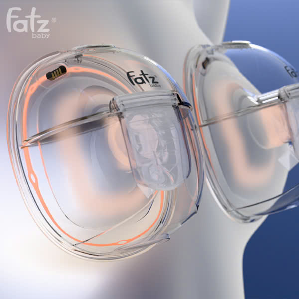 Máy hút sữa điện rảnh tay không dây chườm ấm Fatzbaby Freemax 8 Plus FB1219TP