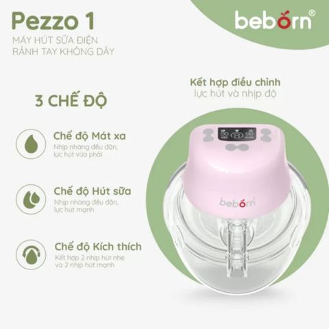 Máy hút sữa điện rảnh tay không dây Beborn PEZZO 1 WBP01