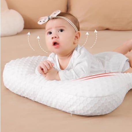 (CHÍNH HÃNG) Gối chống trào ngược cho bé cao cấp LOVE BABY vải polyester lõi cao su non (có hỗ chợ ship hỏa tốc)