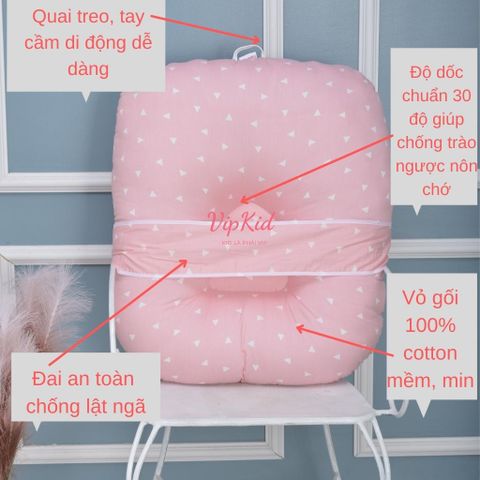 Gối chống trào ngược Carekids đệm ngủ chống trào ngược cho bé Vipkid