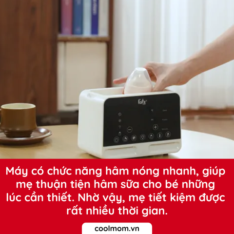 Máy hâm sữa và tiệt trùng điện tử 2 bình Duo 9 FB3095KB
