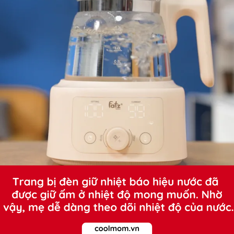 Máy đun và hâm nước pha sữa thủy tinh Fatzbaby HIQUICK 3 FB3702HB
