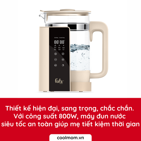 Máy đun nước và hâm nước pha sữa điện tử Fatzbaby Quickpro 1 FB3511BT