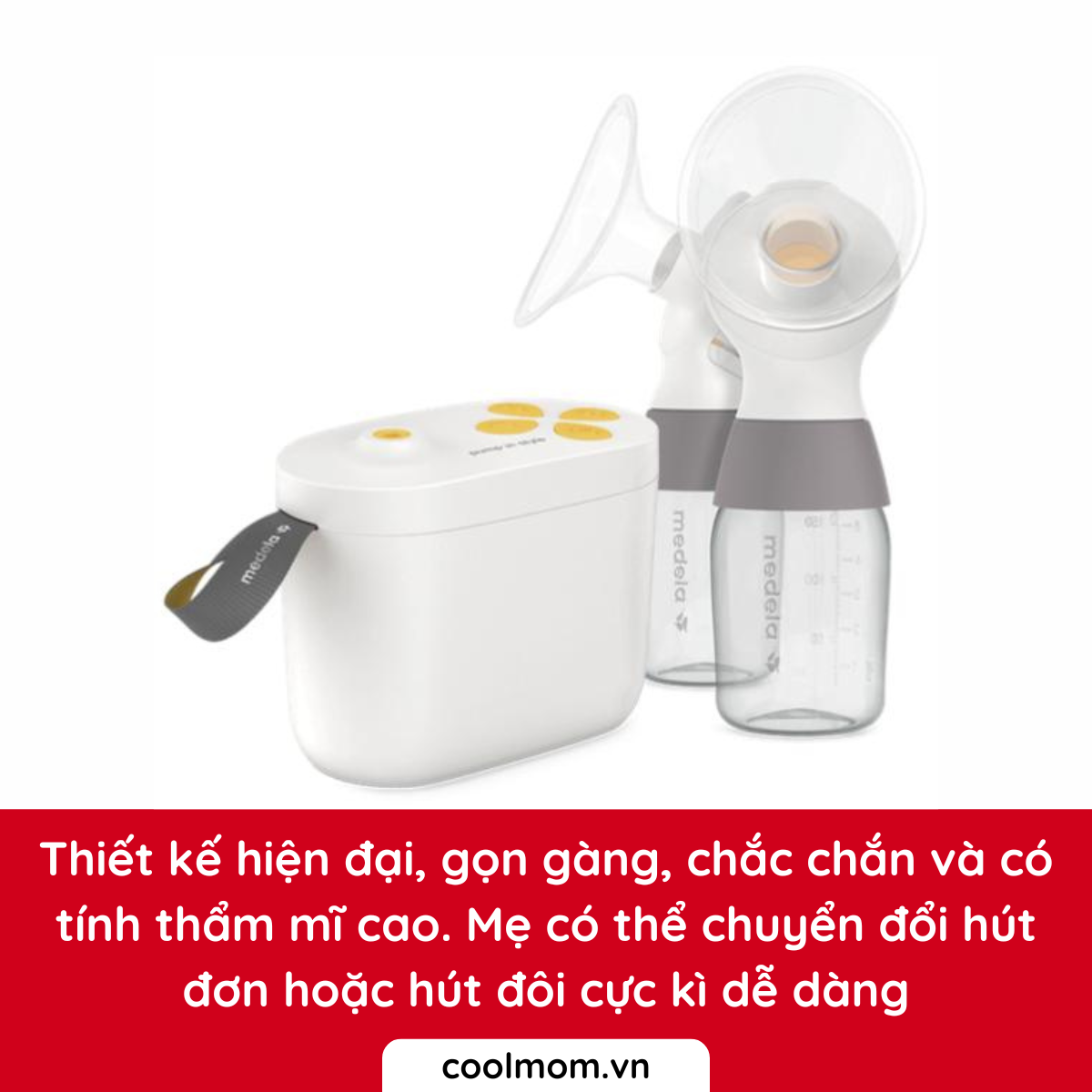 Máy hút sữa điện đôi Medela Pump In Style MaxFlow (Thân máy Likenew 98% - Phụ kiện mới 100%)