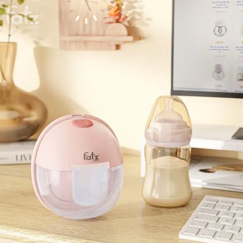 Máy hút sữa điện rảnh tay không dây chườm ấm Fatzbaby Freemax 8 Plus FB1219TP