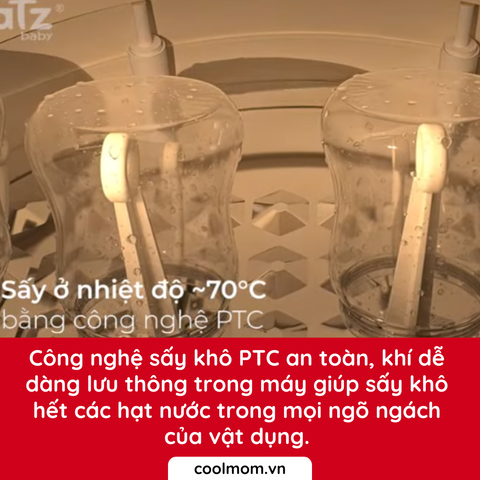 Máy úp bình sữa và tiệt trùng sấy khô UVC FATZBABY TIDY 1 FB4268WM