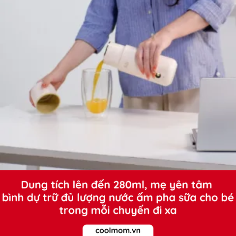 Dụng cụ hâm nước pha sữa cầm tay Fatzbaby Mini Smart 2 FB3625VA