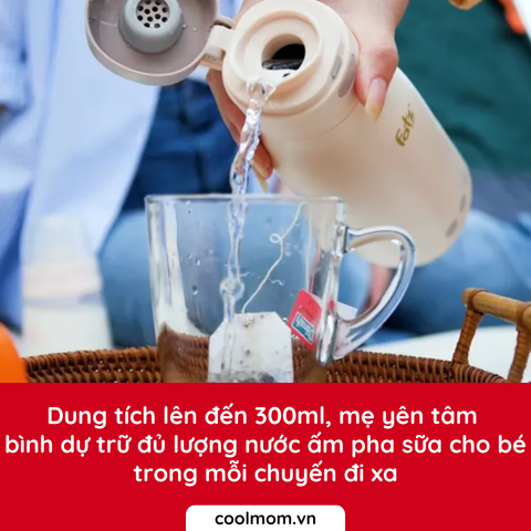 Bình đun và hâm nước pha sữa di động Fatzbaby Mini Smart 3 FB3621FD