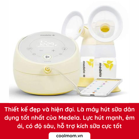 Máy hút sữa điện đôi Medela Sonata Flex - Hút và kích sữa tốt nhất