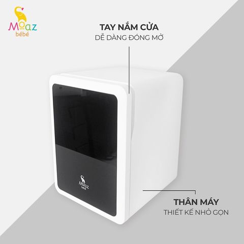 Máy tiệt trùng sấy khô Moaz BéBé UVC bảo quản bình sữa MB-038