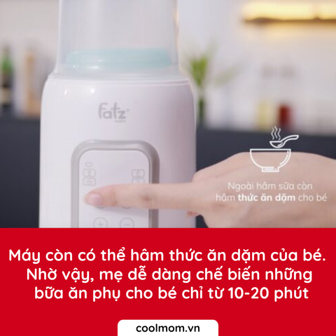 Máy hâm sữa và tiệt trùng Fatzbaby MONO 7 FB3010TN
