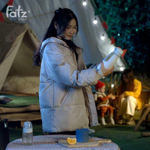 Bình hâm nước pha sữa di động Fatzbaby Mini Smart S1 FB3826NB