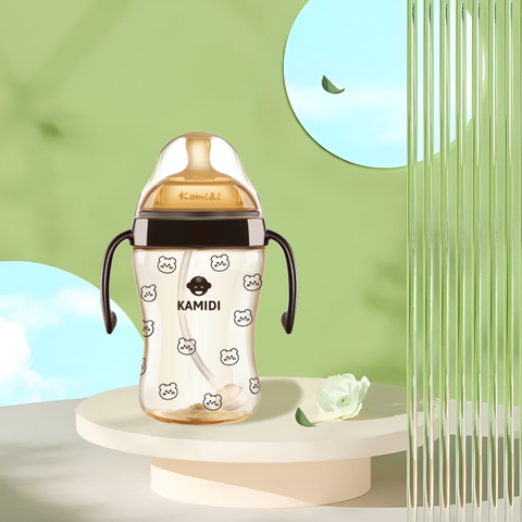 Bình sữa Kamidi PPSU họa tiết gấu