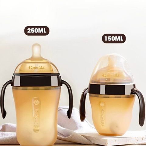 Bình sữa Kamidi silicone nâu