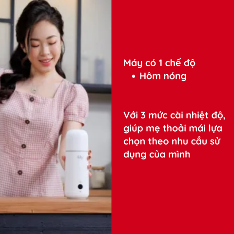 Dụng cụ hâm nước pha sữa cầm tay Fatzbaby Mini Smart 2 FB3625VA