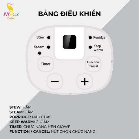 Nồi nấu chậm Moaz BéBé MB-060