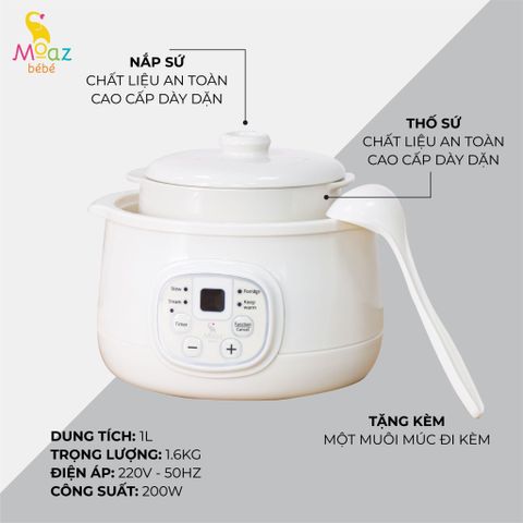 Nồi nấu chậm Moaz BéBé MB-060
