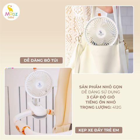 Quạt kẹp mini Moaz MB – 063