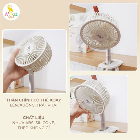 Quạt kẹp mini Moaz MB – 063