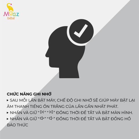 Máy tạo tiếng ồn trắng Moaz BéBé MB-057