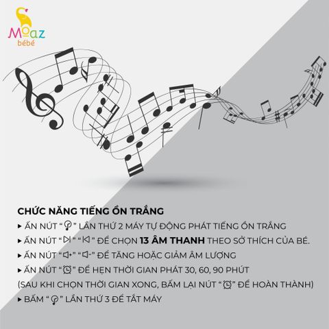 Máy tạo tiếng ồn trắng Moaz BéBé MB-057