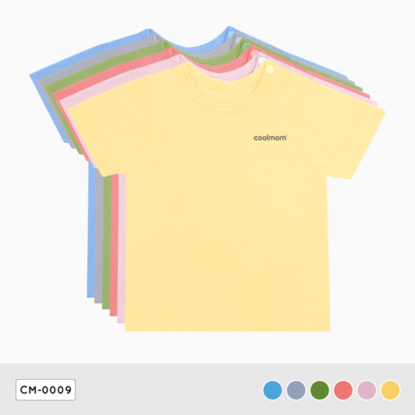 Áo cài vai tay ngắn Coolmom chất liệu sợi tre cao cấp / CM-0009