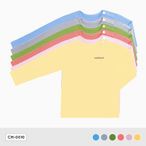 Áo cài vai tay dài Coolmom chất liệu sợi tre cao cấp / CM-0010