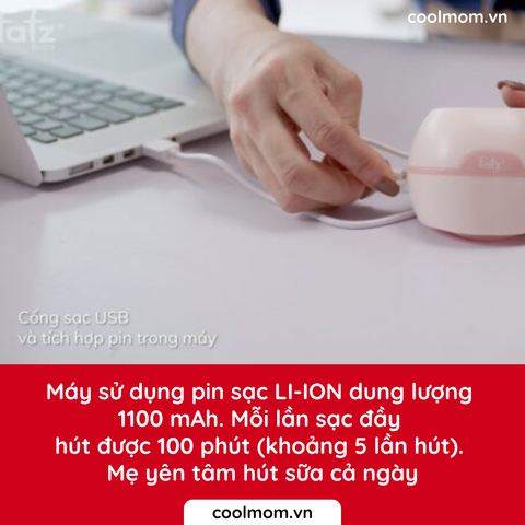 Máy hút sữa điện rảnh tay không dây Fatzbaby Freemax 1 FB1201CW