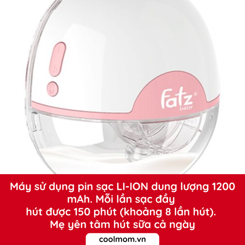 Máy hút sữa điện rảnh tay không dây Fatzbaby FREEMAX 3 FB1203CW