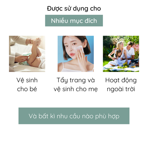 SET 10 Khăn vải khô đa năng COOLMOM Basic 300g (NEW 2023)