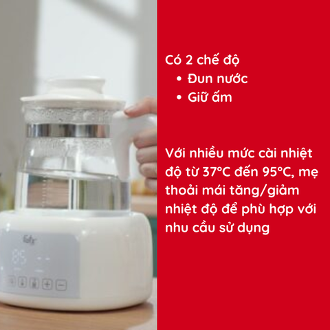 Máy đun nước và hâm nước pha sữa điện tử Fatzbaby QUICK 12 PLUS FB3504HB