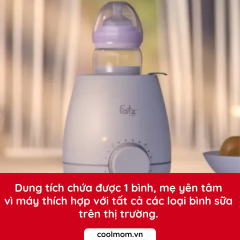 Máy hâm sữa và tiệt trùng Fatzbaby Mono 10 FB3053SJ